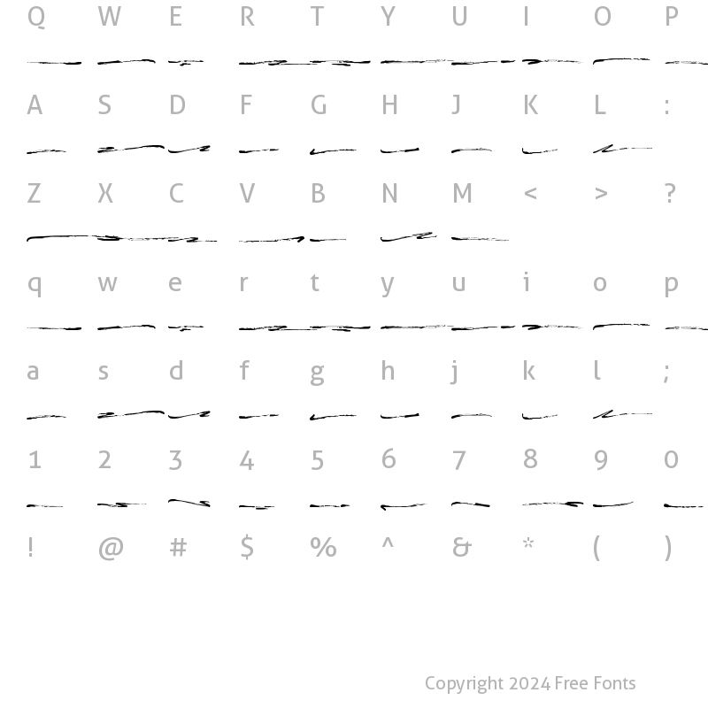 Character Map of Remember Moment swash Regular