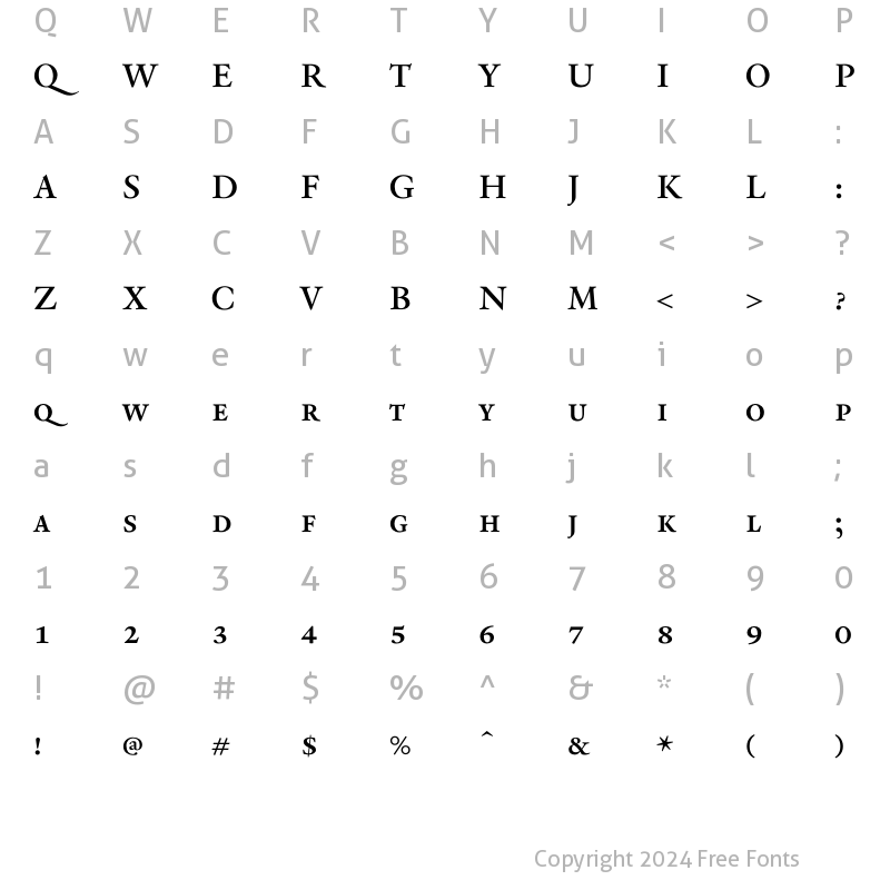 Character Map of RenardNo1 SmallCaps Regular