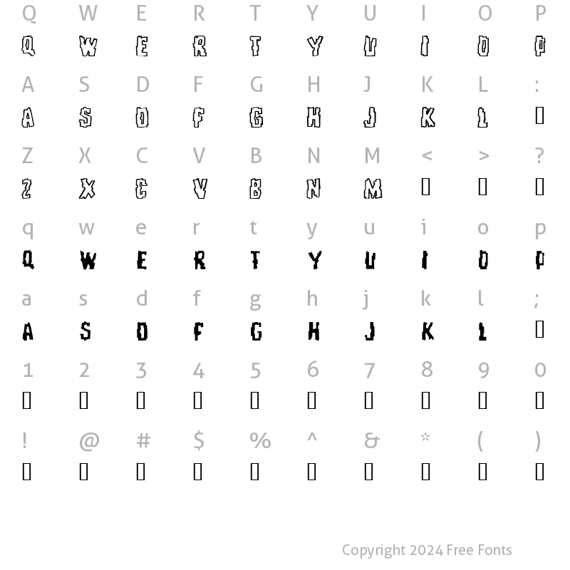 Character Map of RepeatUntilFalse Regular