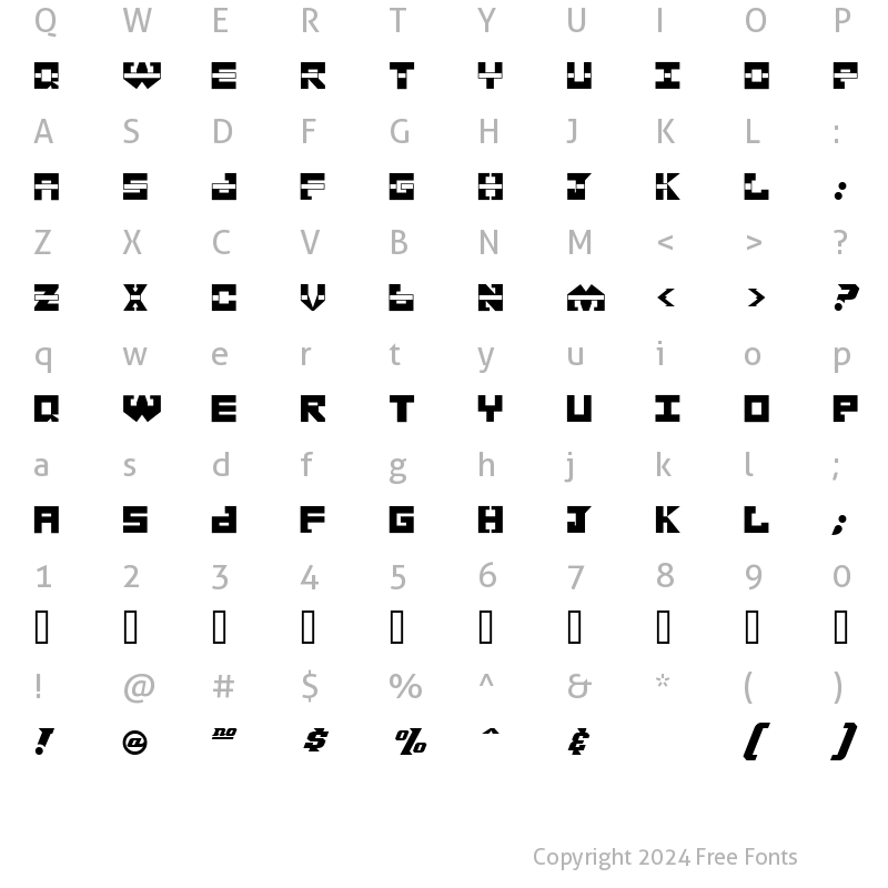 Character Map of Replicant Replicant