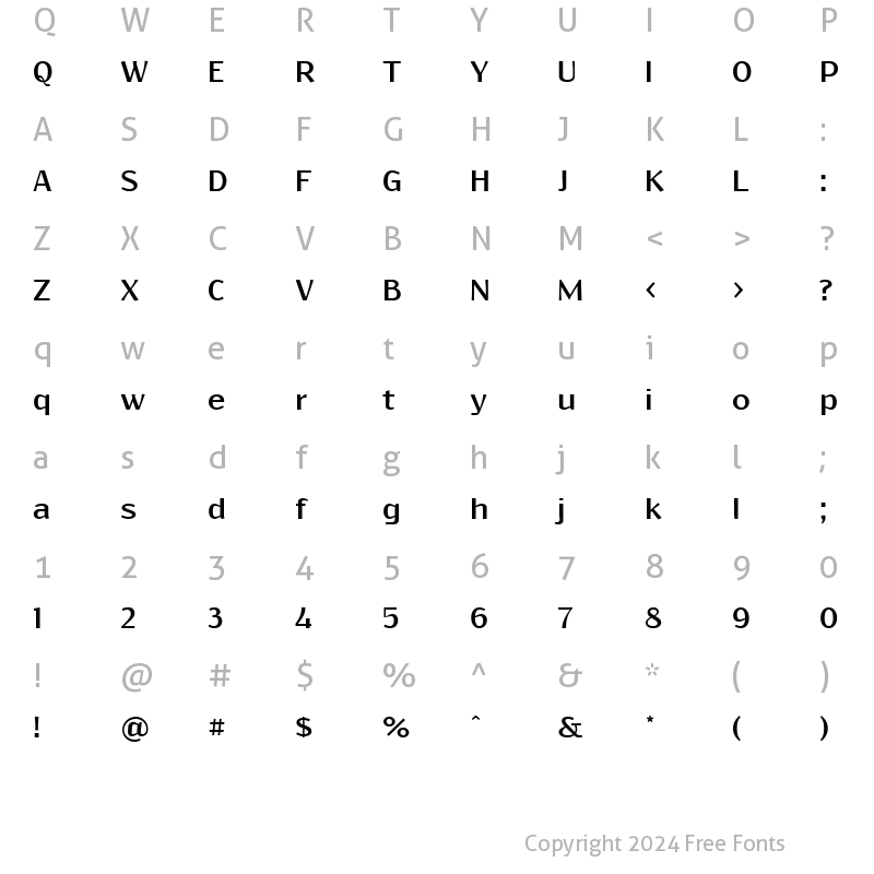 Character Map of Resagokr Bold