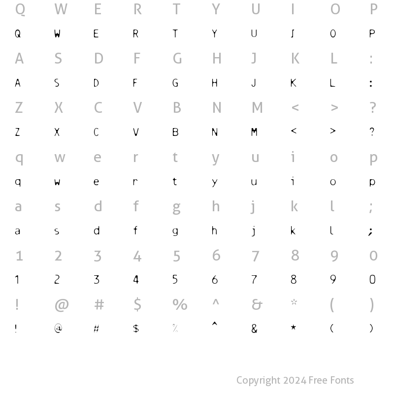 Character Map of ResbalosoSlippingA Regular