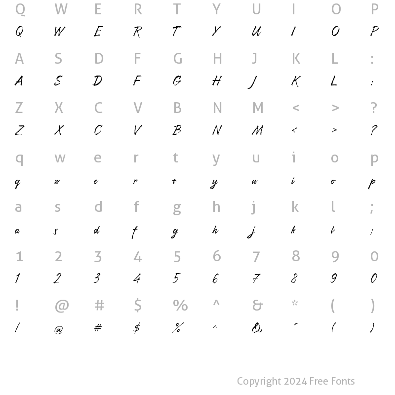 Character Map of Resphekt Regular