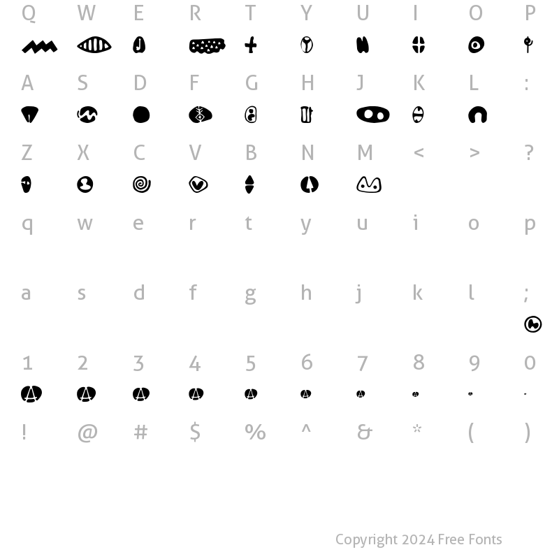 Character Map of Restart Regular