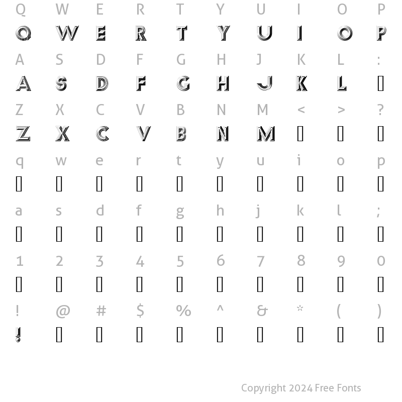 Character Map of Reverb Regular