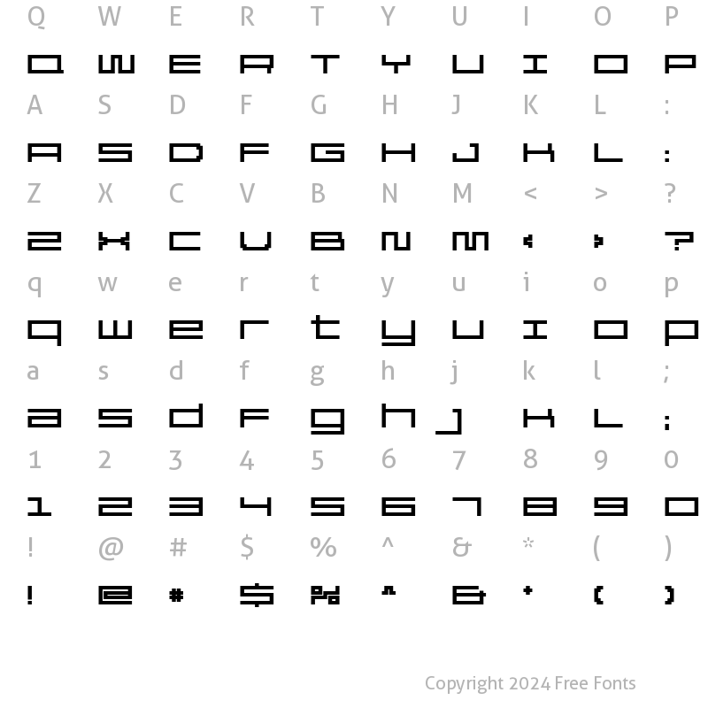 Character Map of Reversion ExtraBold