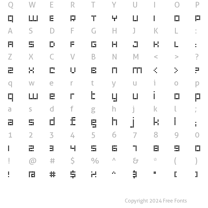 Character Map of RiblahBold Regular