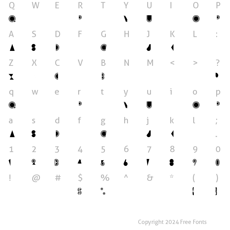 Character Map of Rimsar Regular