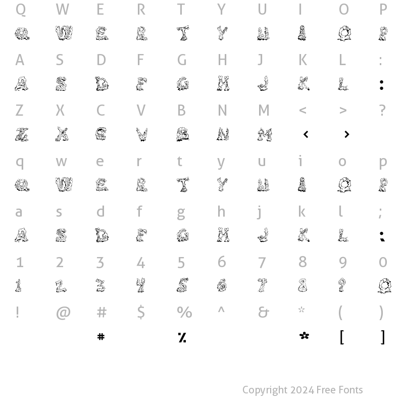 Character Map of RiotAct Regular