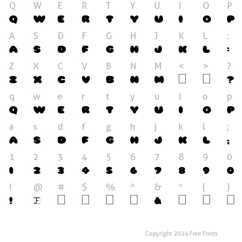 Character Map of Ripple Normal