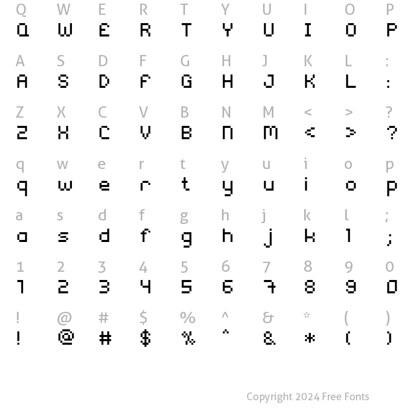 Character Map of Rix Rix