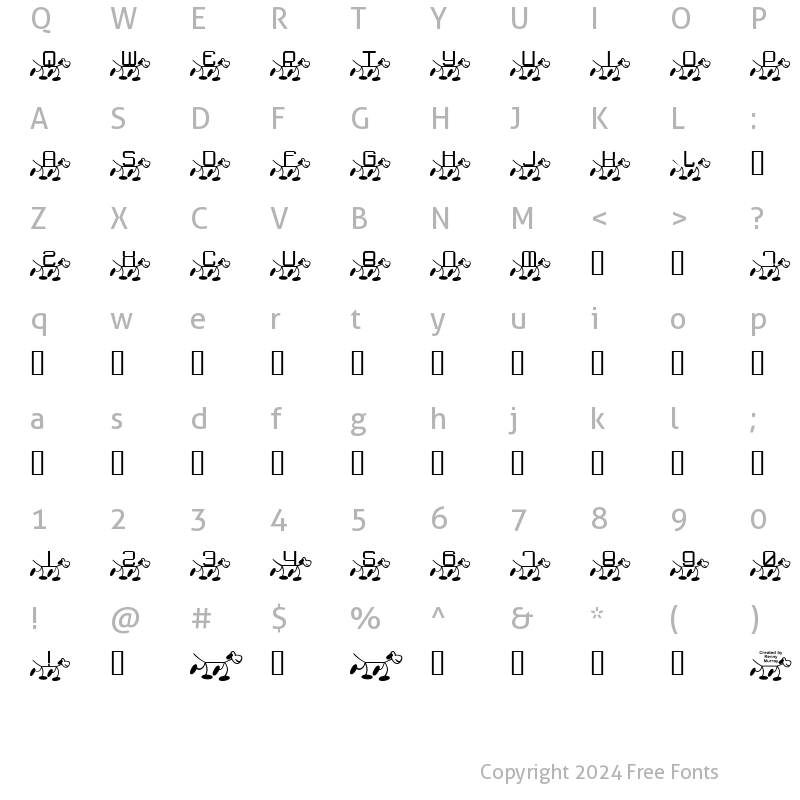 Character Map of RMFido Regular