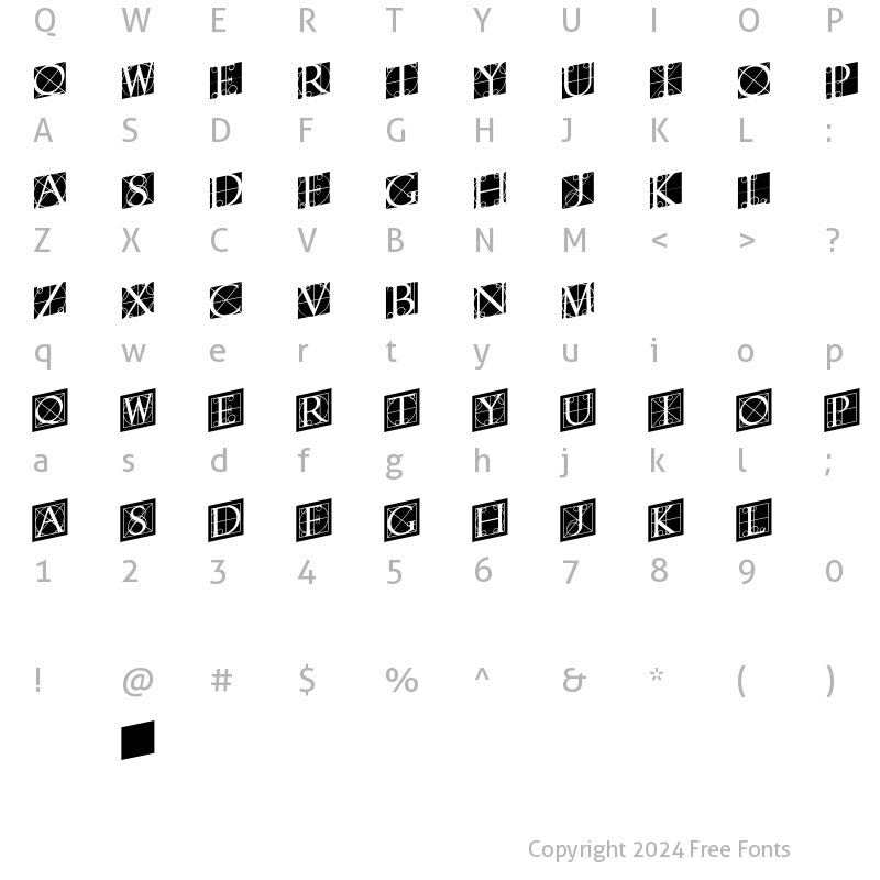 Character Map of RodgauerTwo Regular