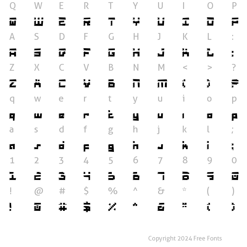 Character Map of Roid Rage Rough Rough