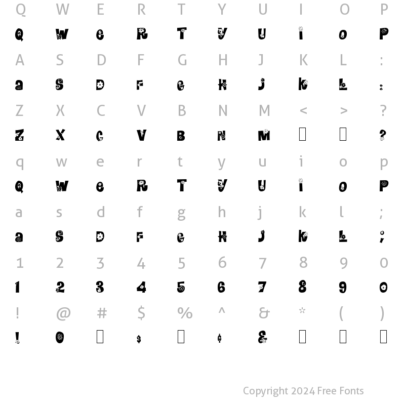 Character Map of Romashulka Normal