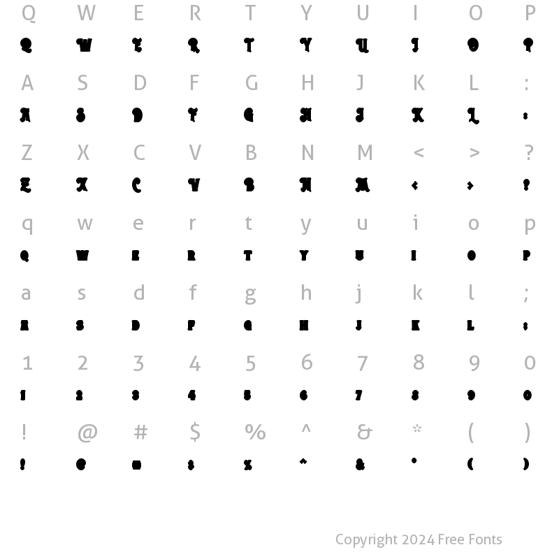 Character Map of Rosvard Shadow