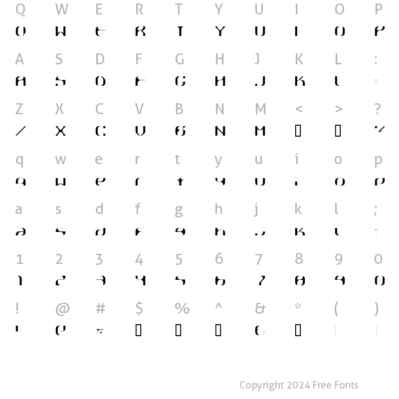 Character Map of R?ttpick Regular