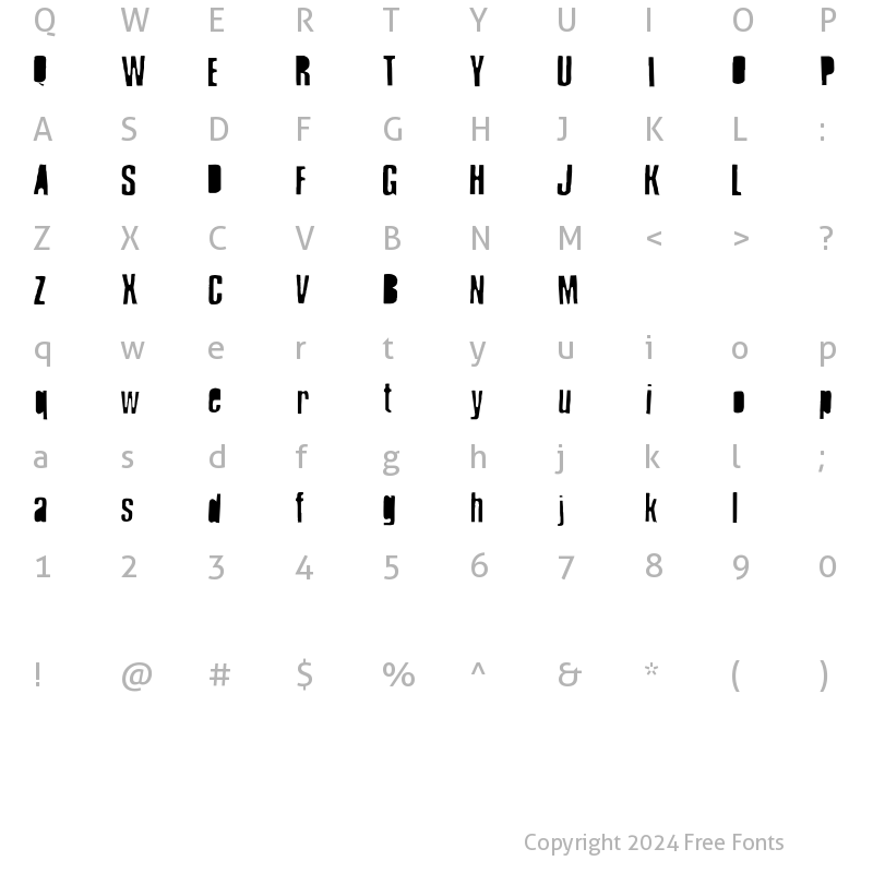 Character Map of RubOn Regular