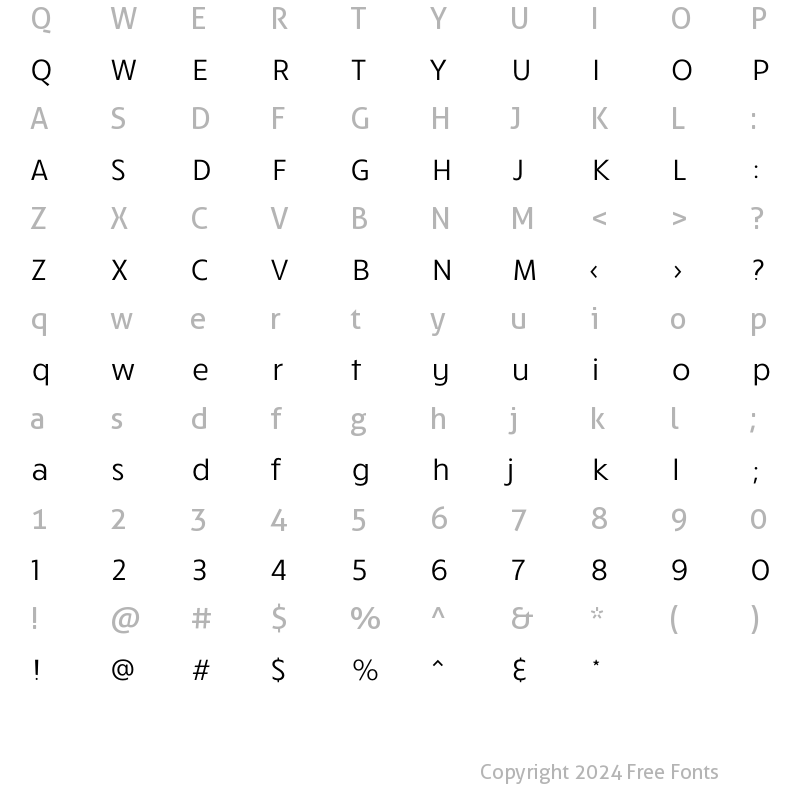 Character Map of RuckSack Book