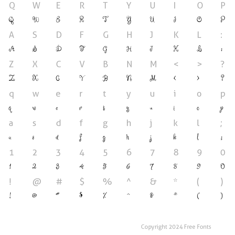 Character Map of RugeBoogie Regular