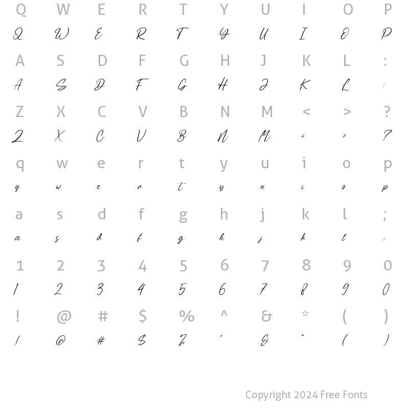 Character Map of Sabeny Betranss Regular