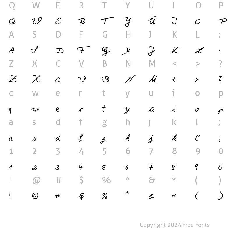 Character Map of Salew Becker Normal