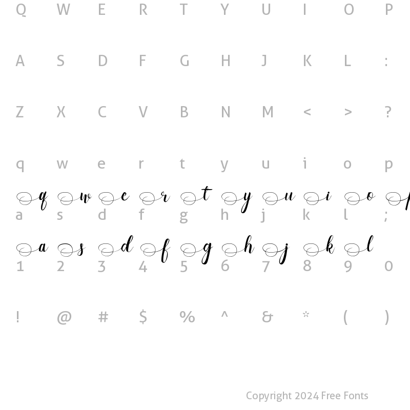 Character Map of Sallas Alt 1 Regular