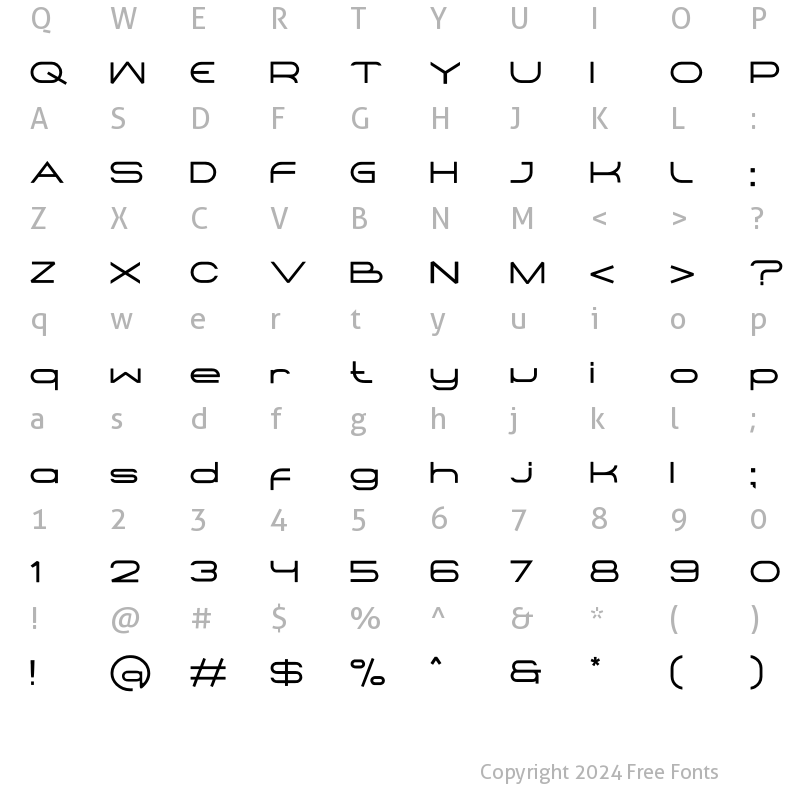 Character Map of Salpin Regular