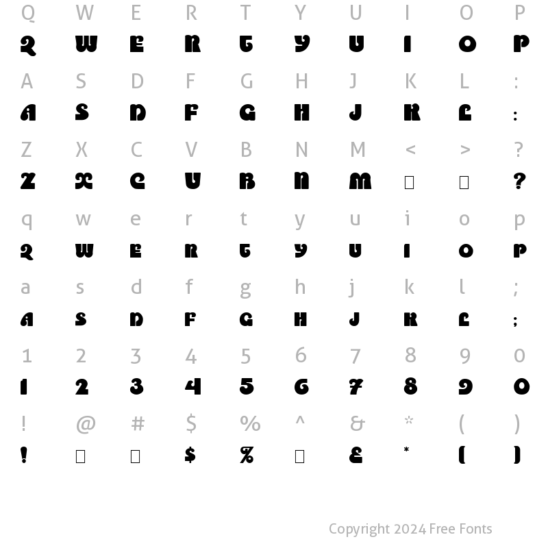 Character Map of SaltireCaps Normal