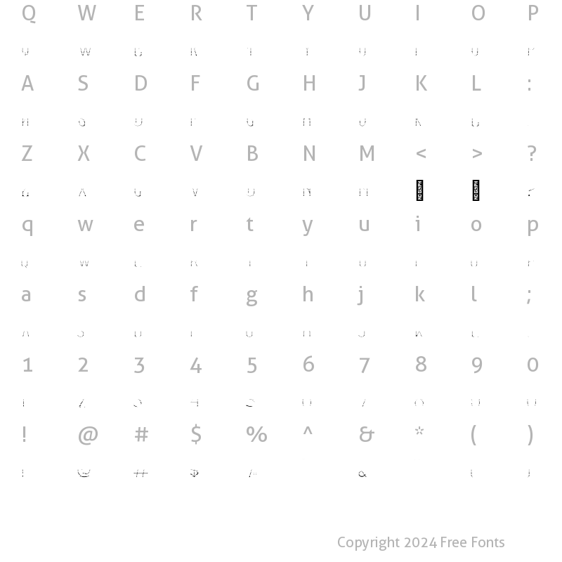 Character Map of Sandorian Bottom Line