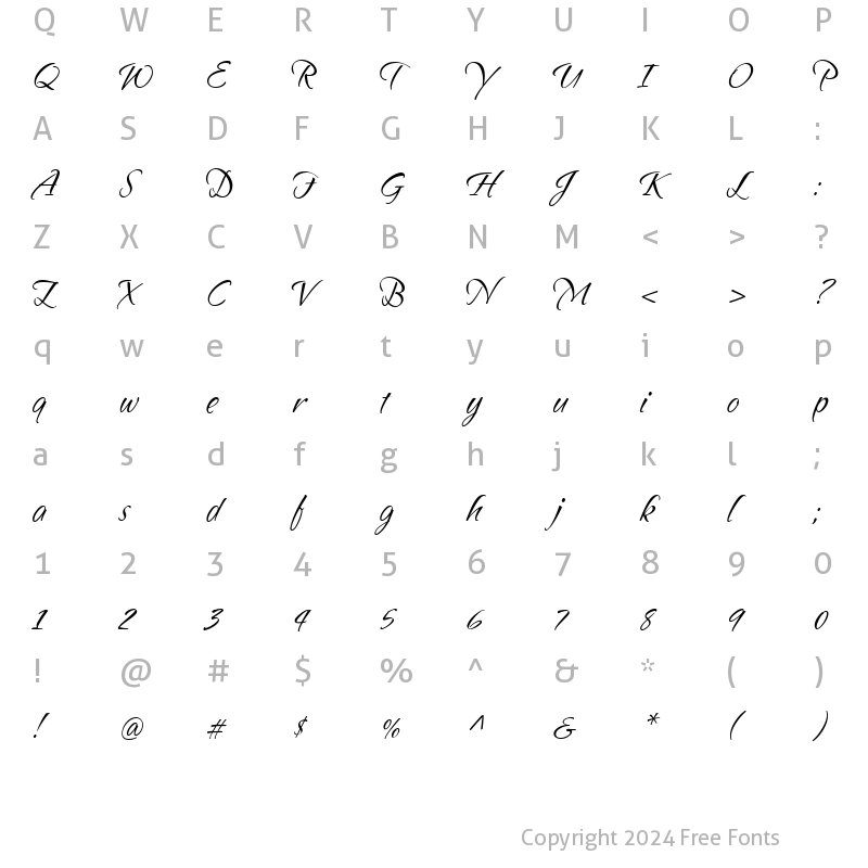 Character Map of SandyTextHmkBold Regular