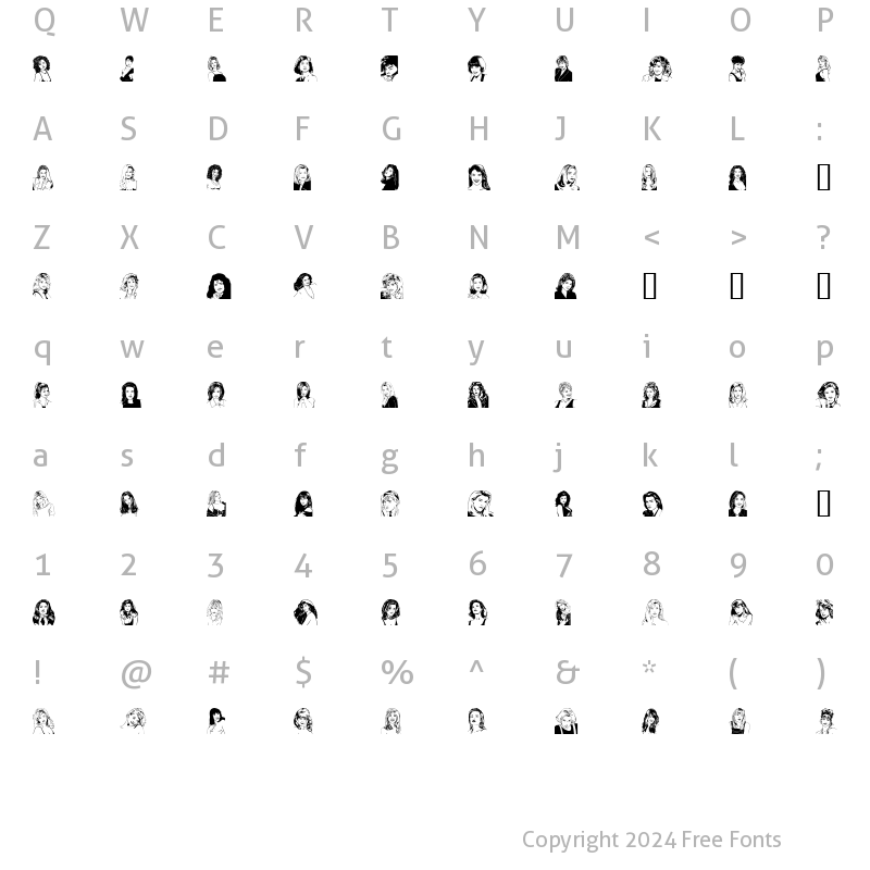 Character Map of Sankavyn Regular