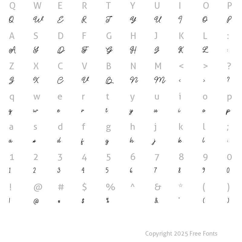 Character Map of Santa Christmas Regular