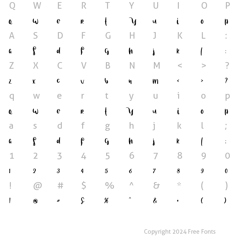 Character Map of SANTA CLAUS HAPPY Regular