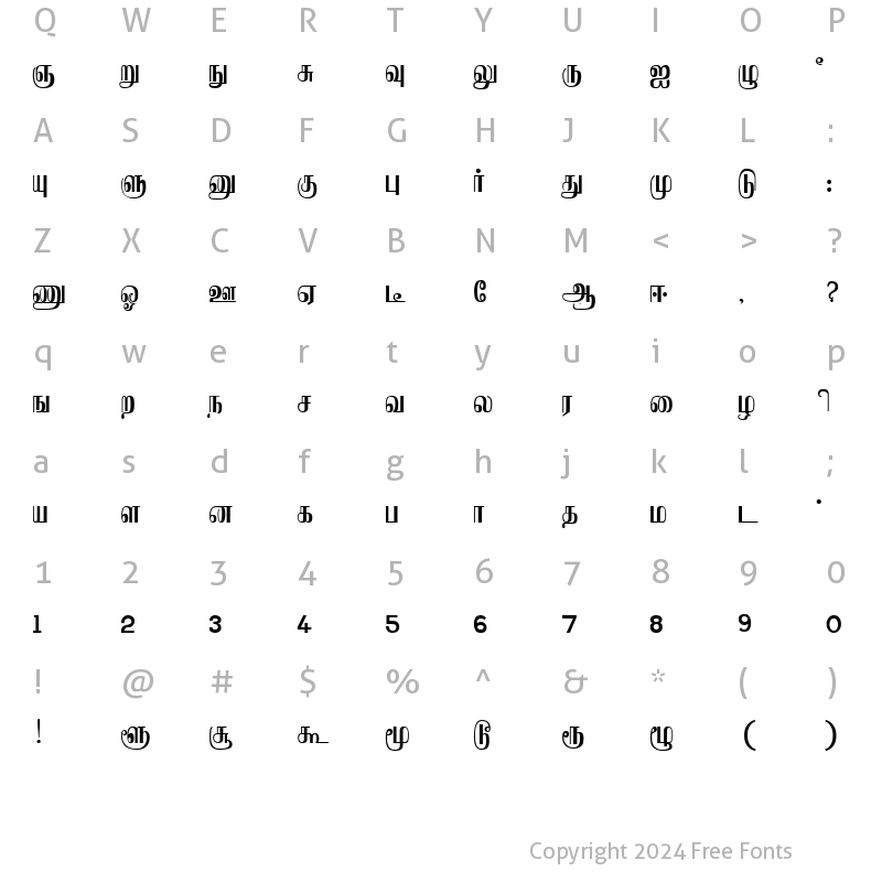 Character Map of Saraswathy Plain