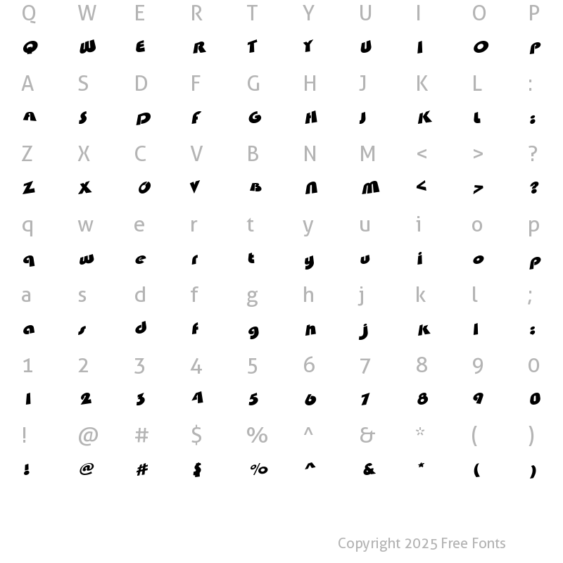 Character Map of Saturday Morning Television Regular