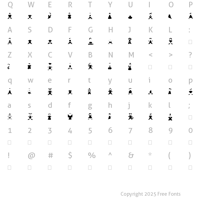 Character Map of sbnetbaby Regular