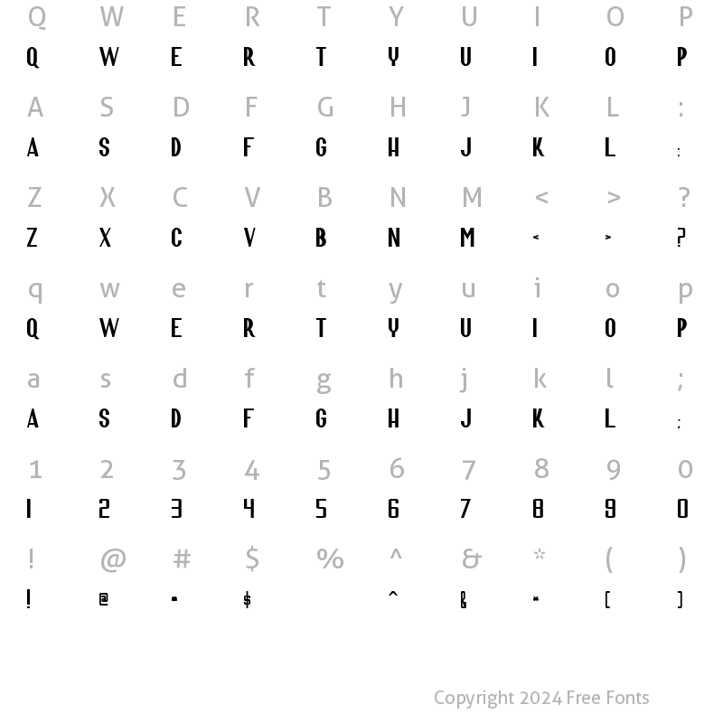 Character Map of Scara Conquers the Universe Regular