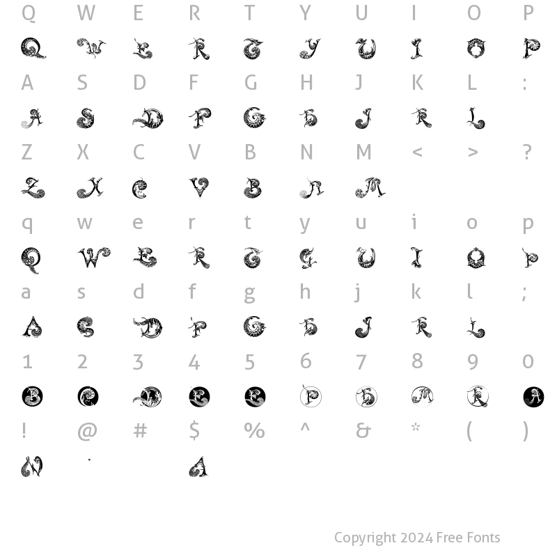 Character Map of SchnoerkelCaps Regular