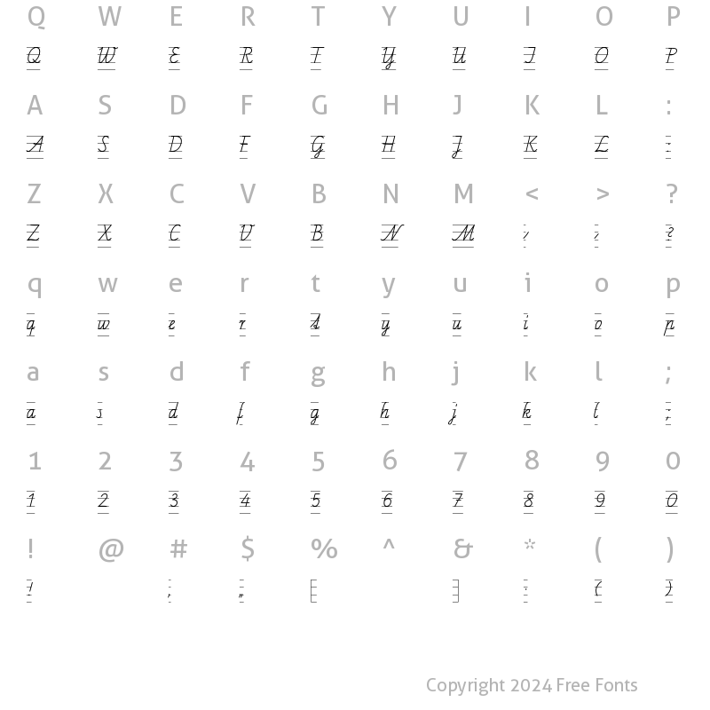 Character Map of SchulschriftC-L4 Regular