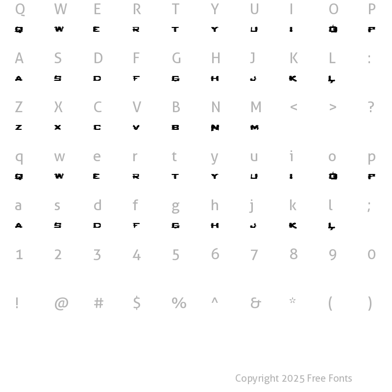 Character Map of Seabreed 2 Seabreeded