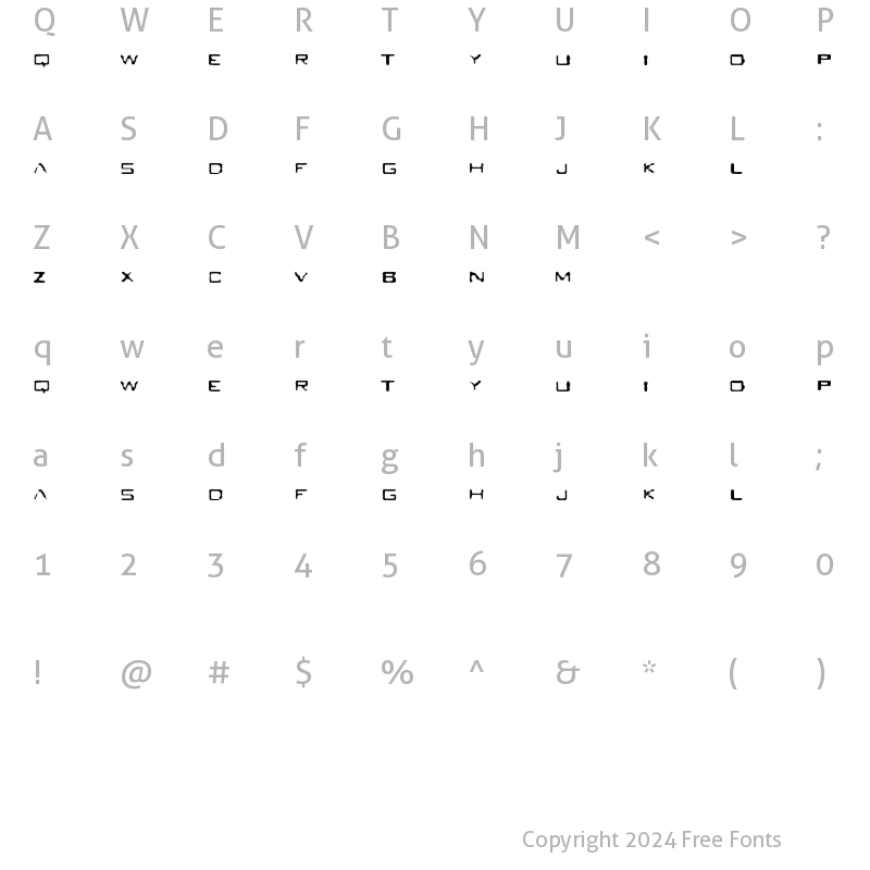 Character Map of Seabreed Regular Breed