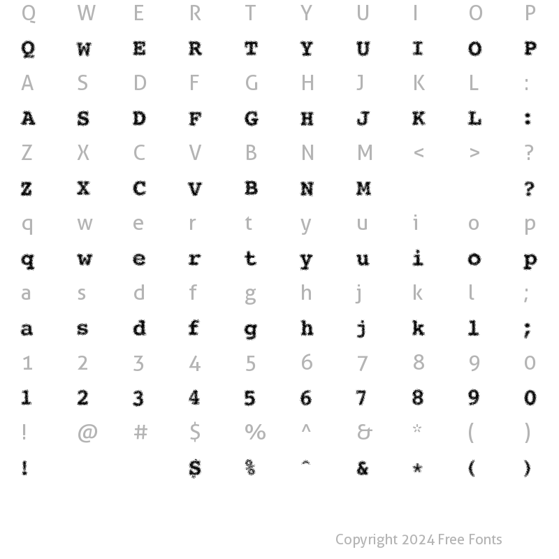 Character Map of See YourPoint Regular