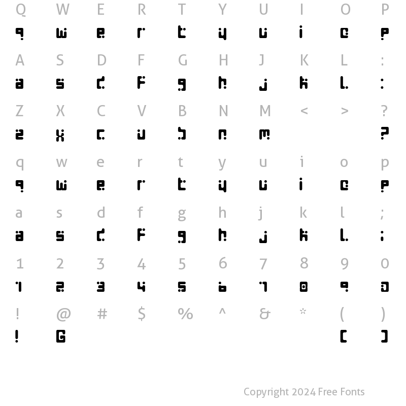 Character Map of Seeds Normal