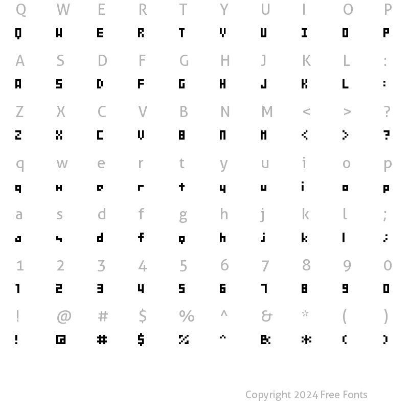 Character Map of SG04 04