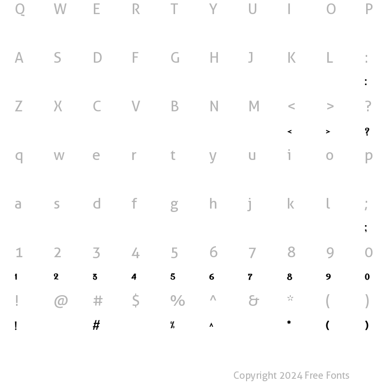 Character Map of Shafrah Connected Dots