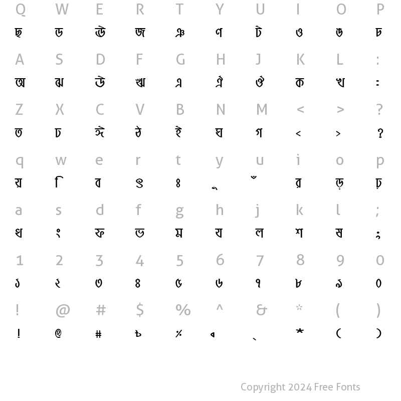 Character Map of ShaldaMJ Bold