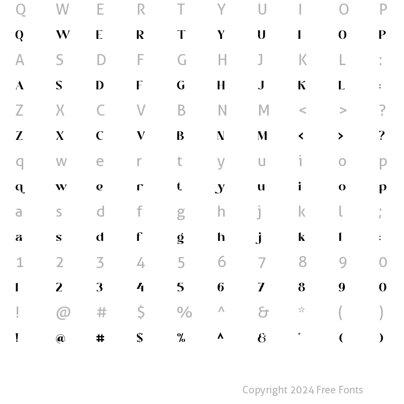 Character Map of Shallota Black