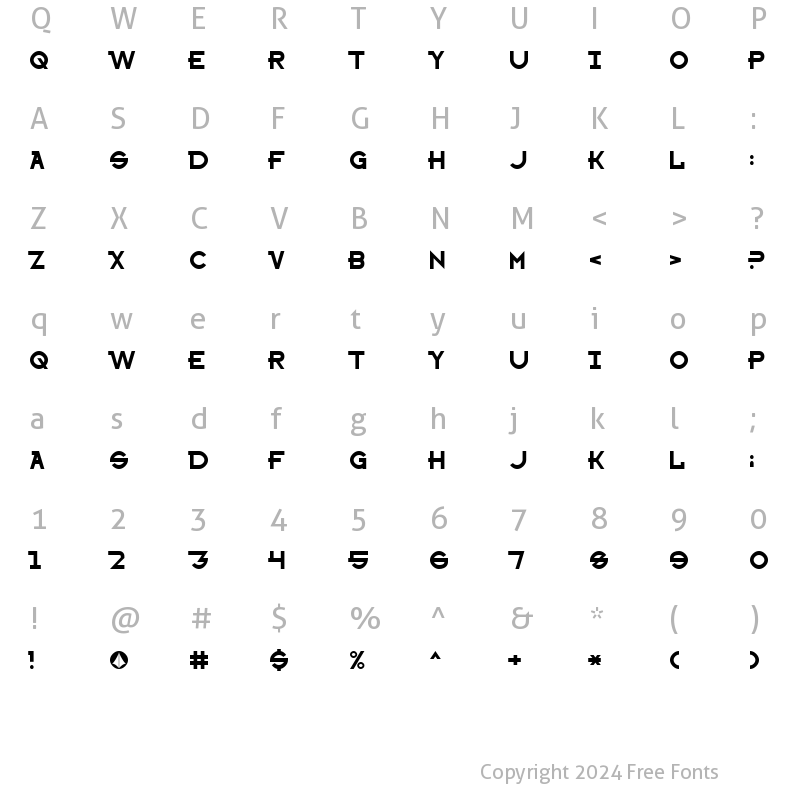 Character Map of Sharon Apple Normal