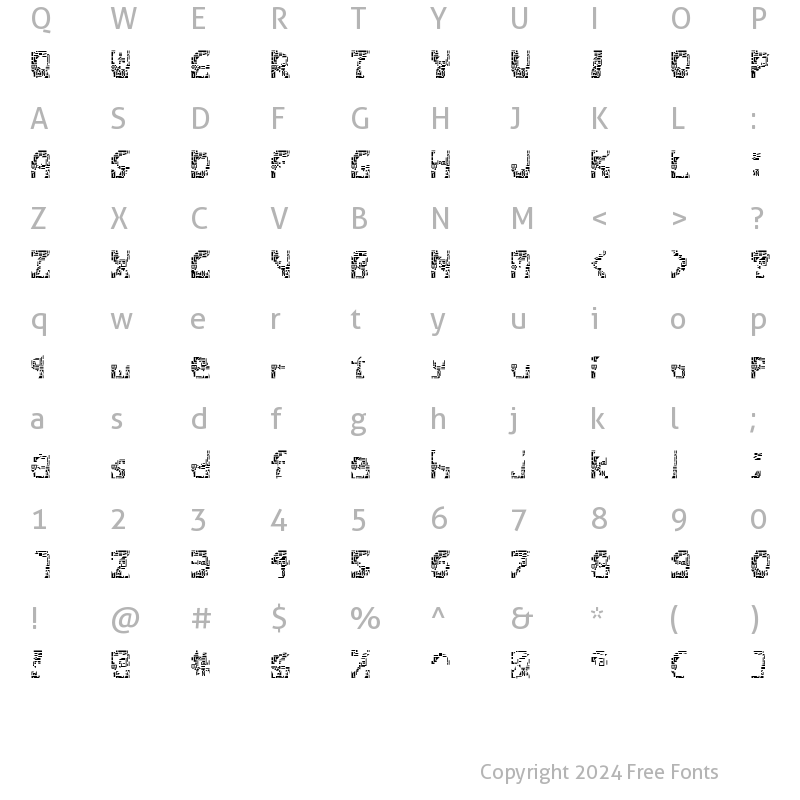 Character Map of ShatteredSiliconWafers Crystalline